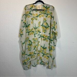 Lemon Sheer kimono duster